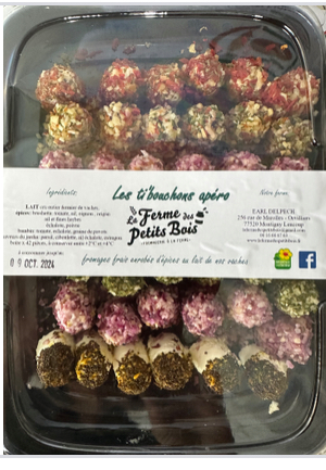 Plateau de 20 pti bouchons fromage frais fermiers 