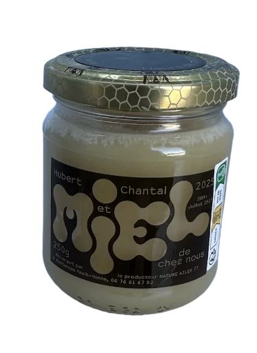 Pot 250gr Miel 2025 "de chez nous" Hubert & Chantal