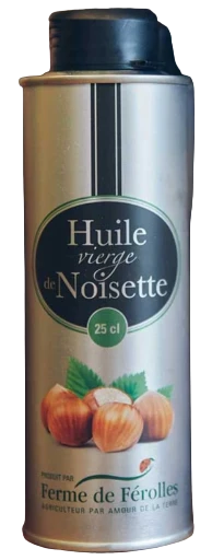 Huile vierge de noisette 0,25 L