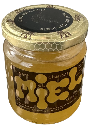 Pot 250gr Miel 2025 "de chez nous" Hubert & Chantal