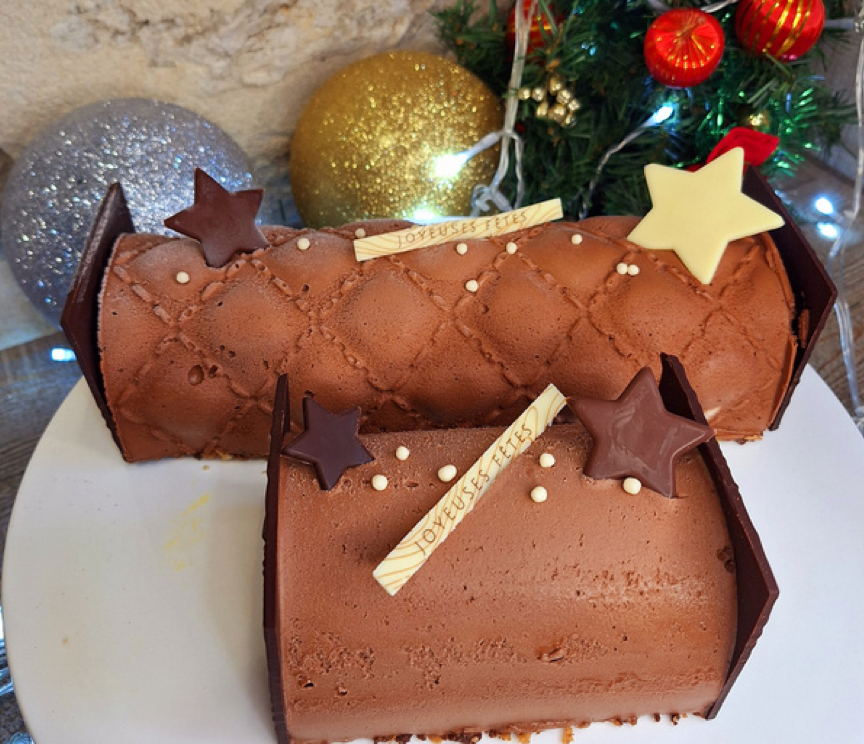 Bûches de Noël glacées de la ferme des petits bois