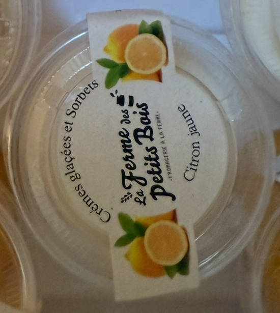Crème glacée aux parfums différents pot de 110gr