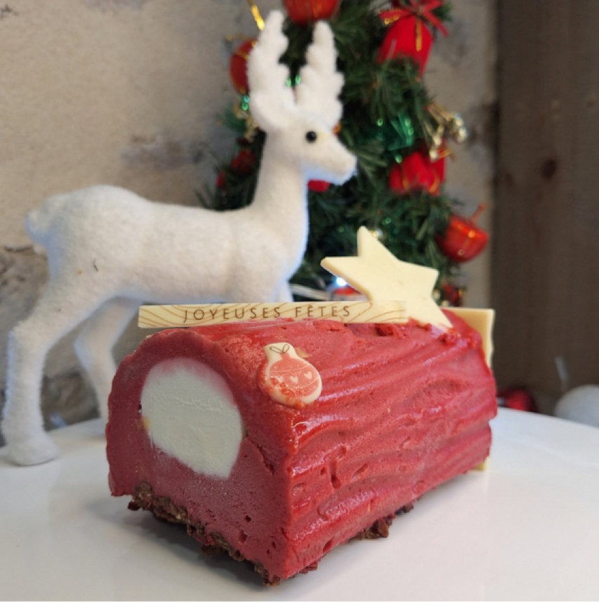 Bûches de Noël glacées de la ferme des petits bois