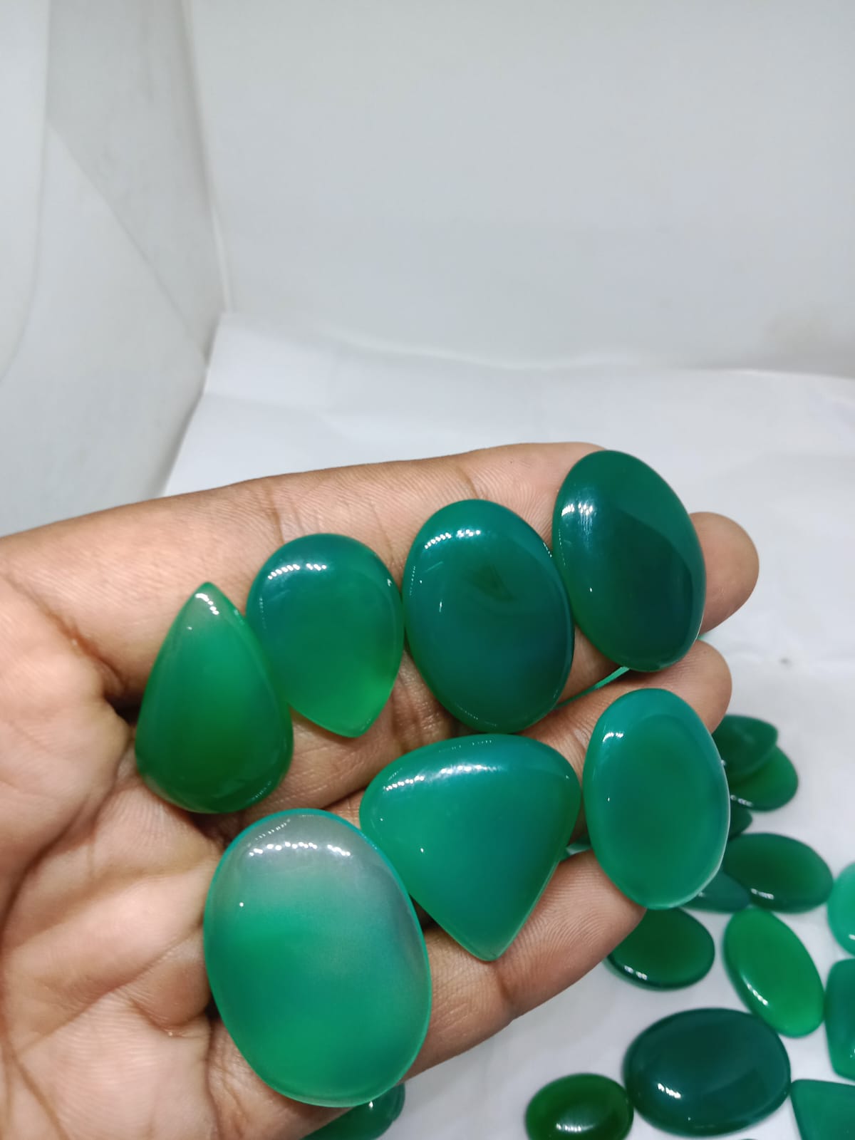 Natural Blue Onyx Cabochon (Natural