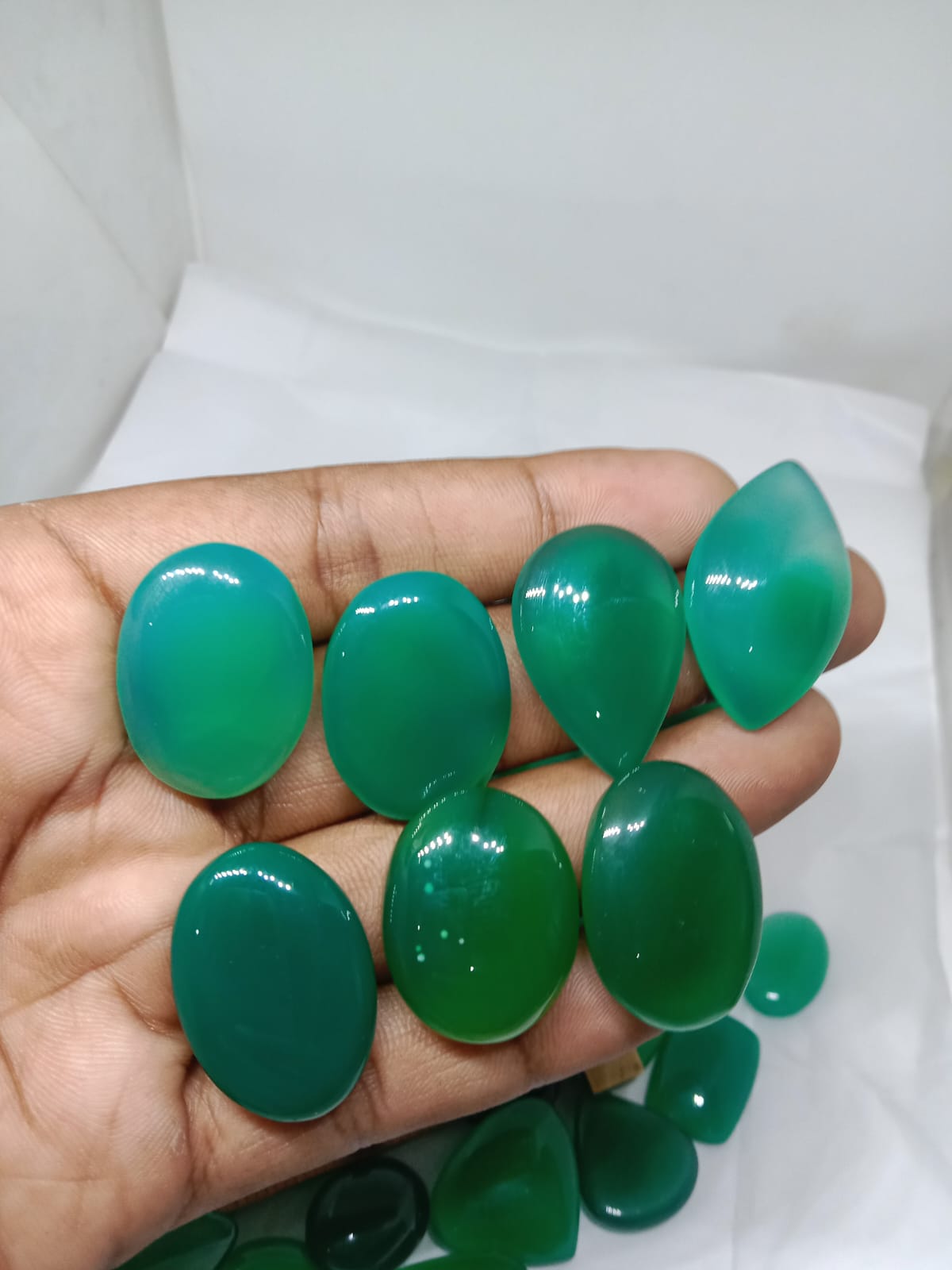 Natural Blue Onyx Cabochon (Natural