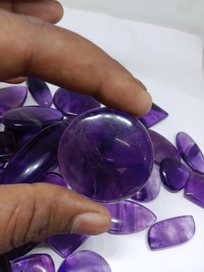 Natural Amethyst Cabochon (Natural)