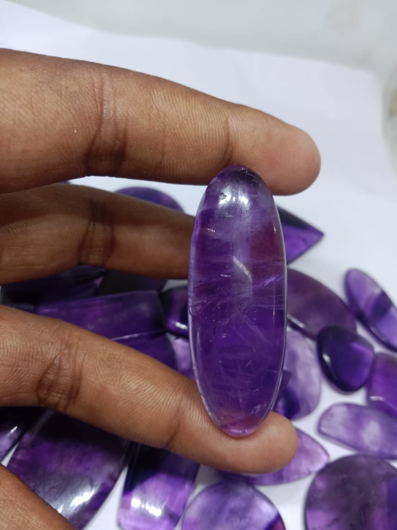 Natural Amethyst Cabochon (Natural)