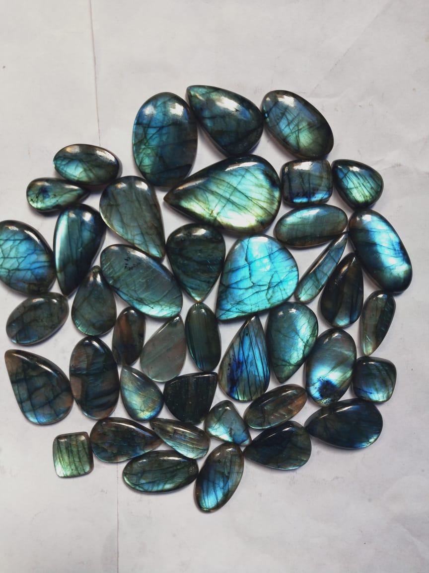 Natural Labradorite Green Fire Cabochon (Natural)
