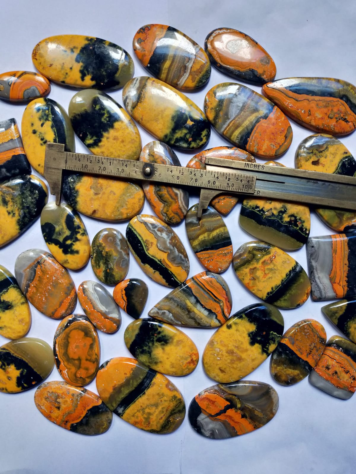 Natural Bumble Bee Jasper Cabochon (Natural)