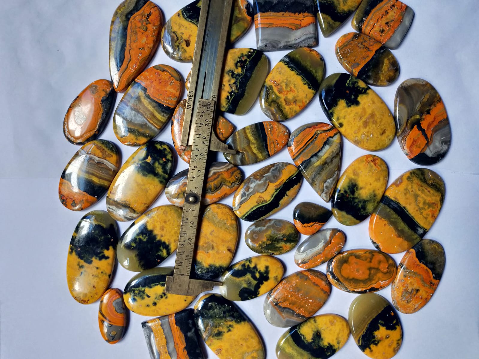 Natural Bumble Bee Jasper Cabochon (Natural)