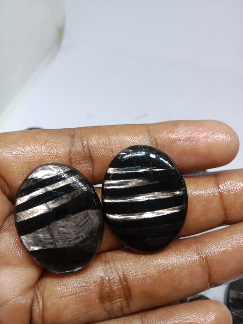 HYPERSTHENE Cabochon Wholesale Lot By Weight With Different Shapes And Sizes Used For Jewelry Making (Natural)