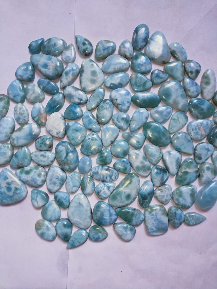 Natural Larimar  Cabochon (Natural)