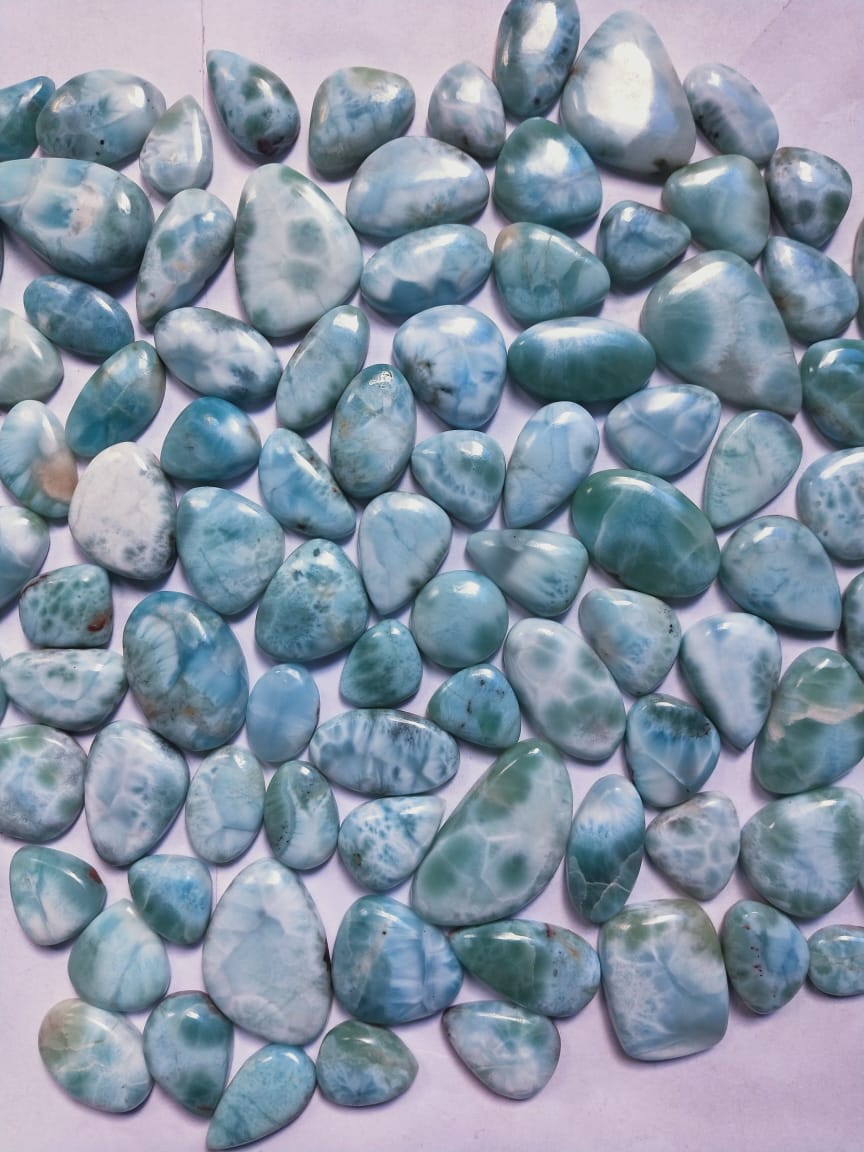 Natural Larimar  Cabochon (Natural)