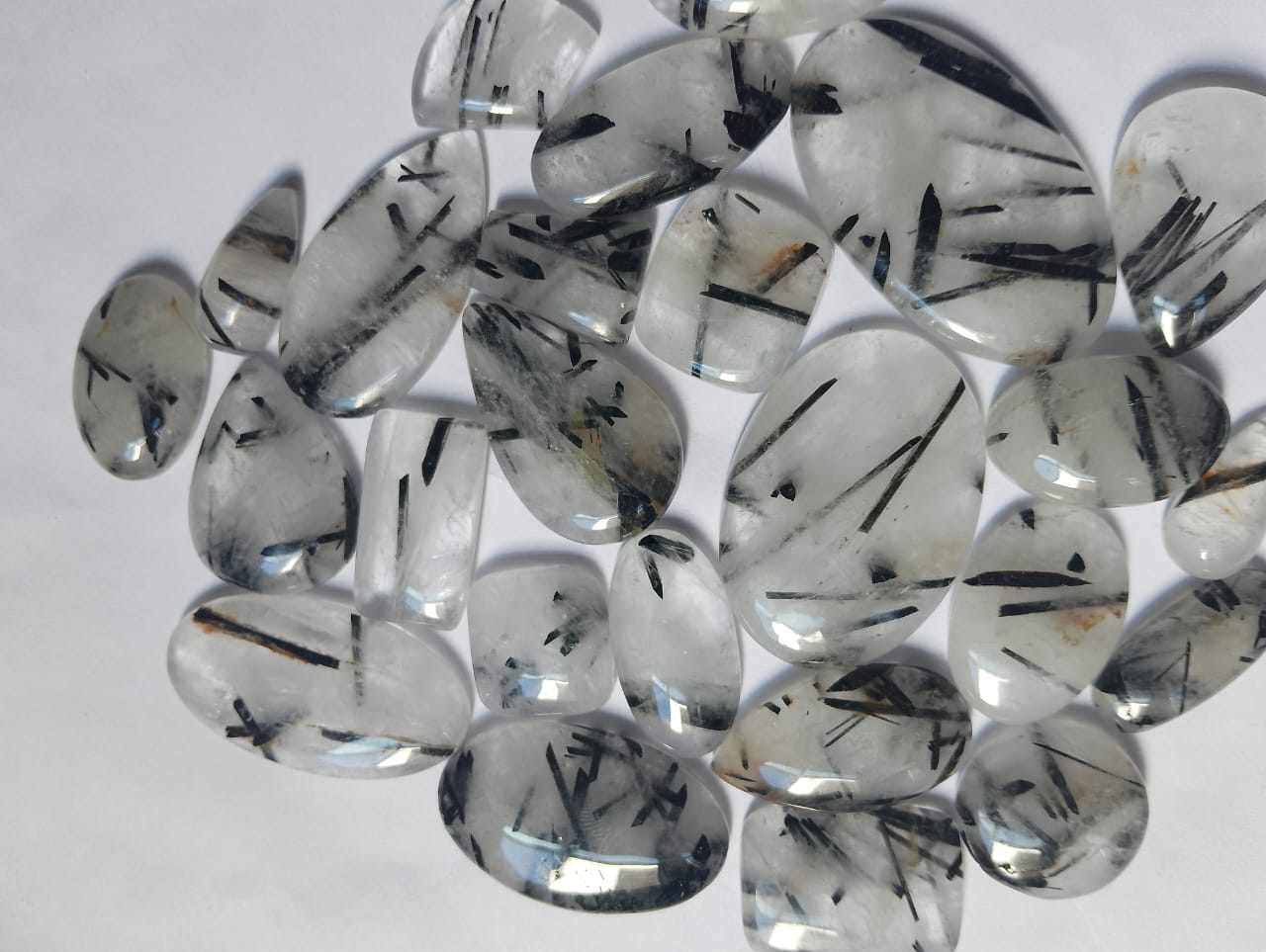 Natural Black Rutile Cabochon (Natural)