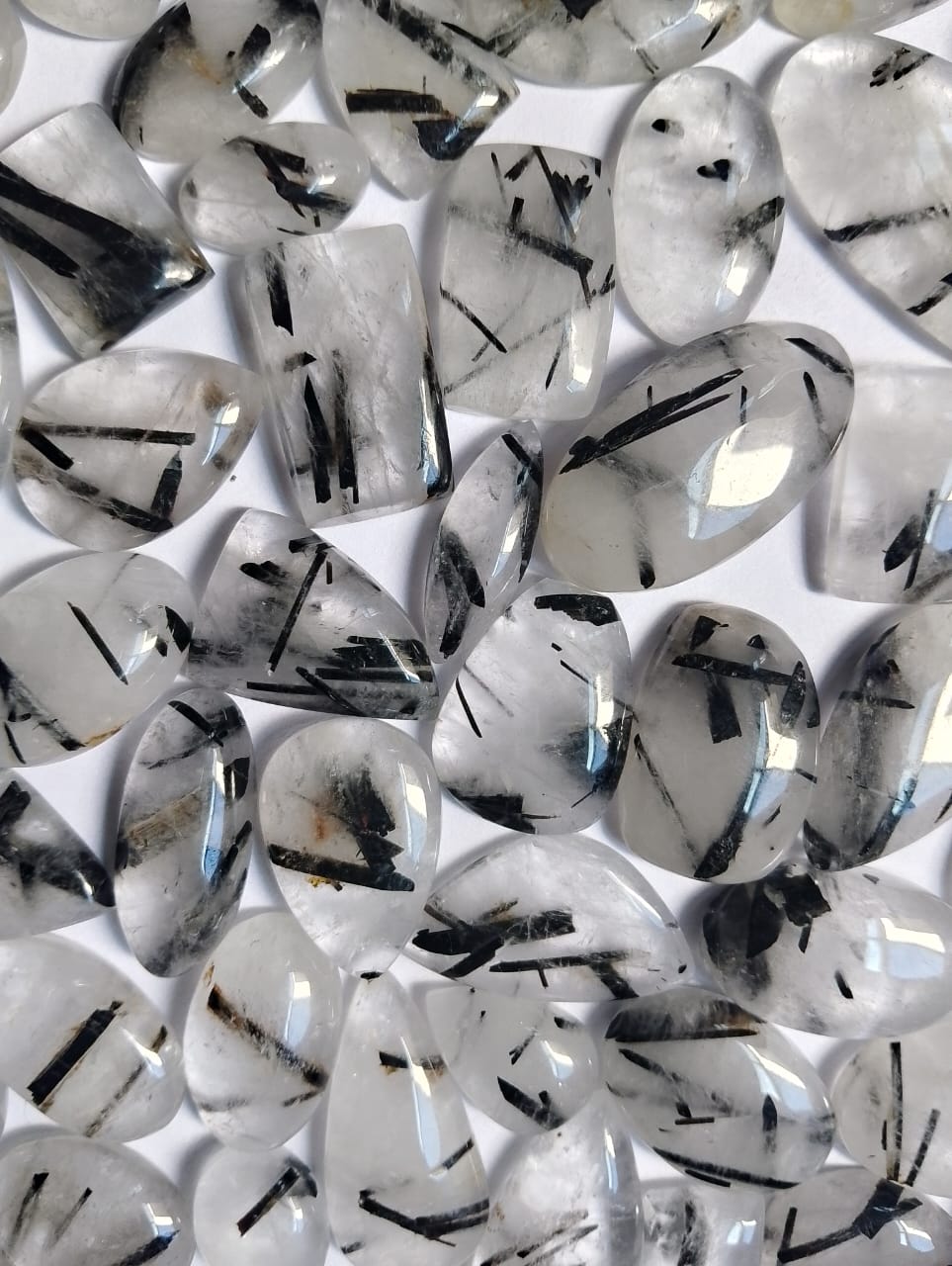 Natural Black Rutile Cabochon (Natural)