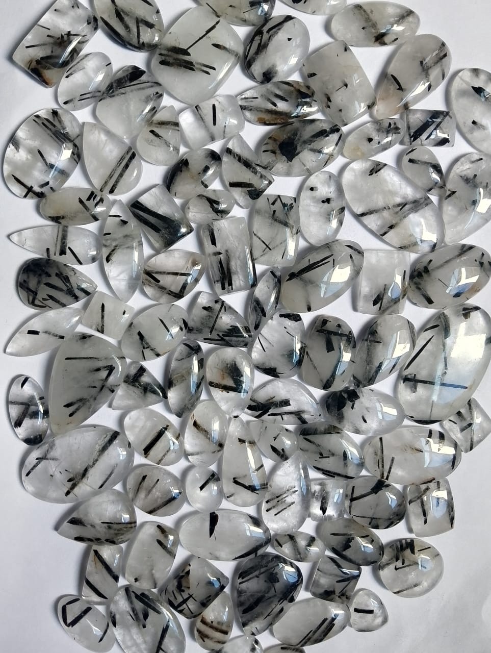 Natural Black Rutile Cabochon (Natural)