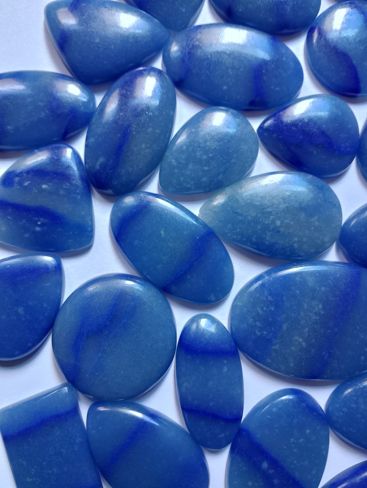 Natural Blue Quartz Cabochon (Natural)