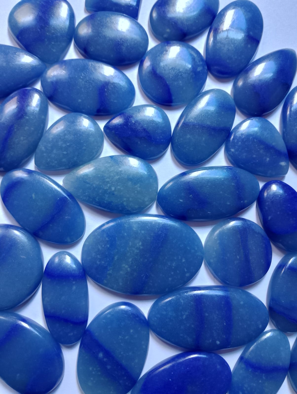 Natural Blue Quartz Cabochon (Natural)