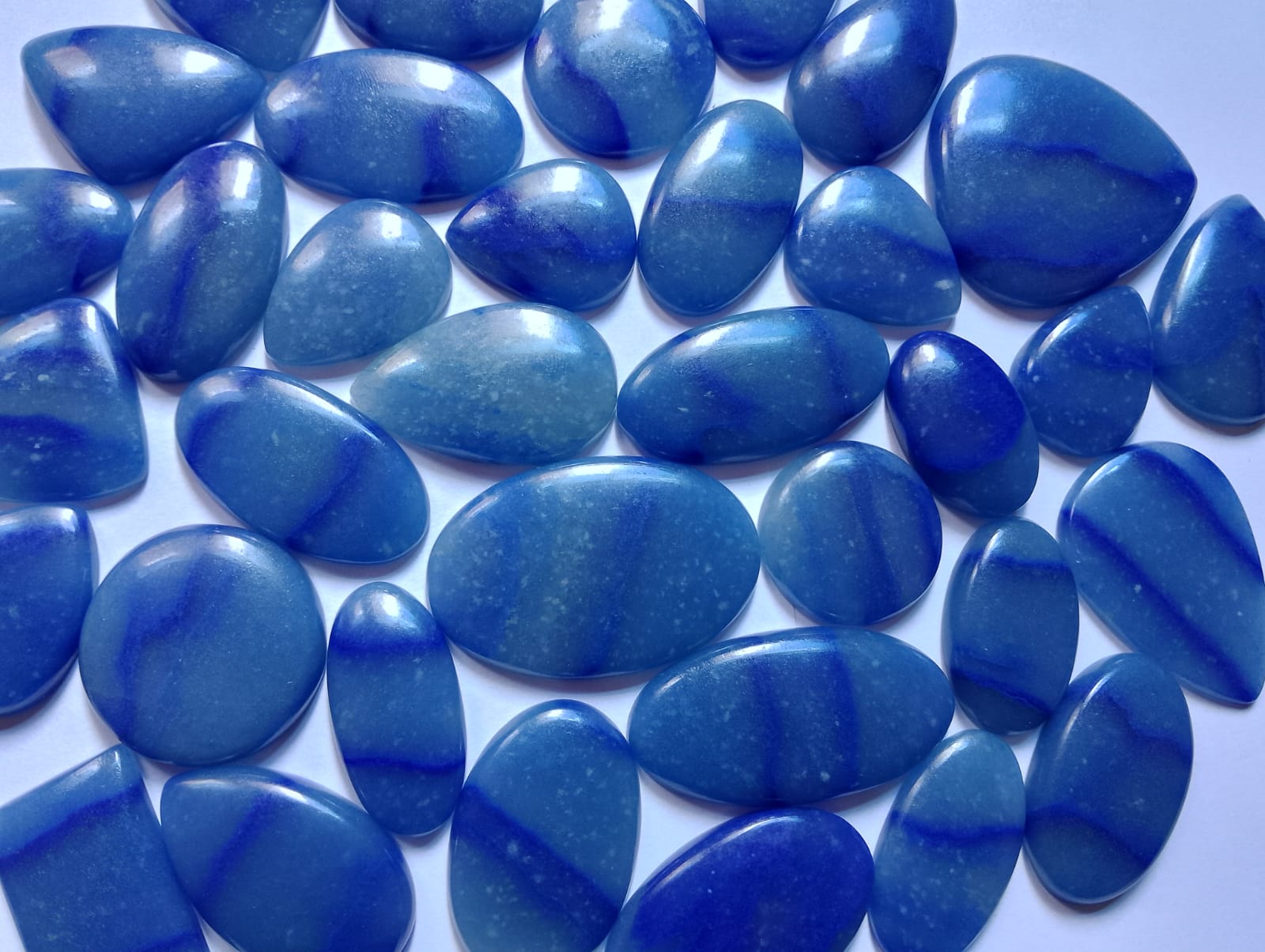Natural Blue Quartz Cabochon (Natural)