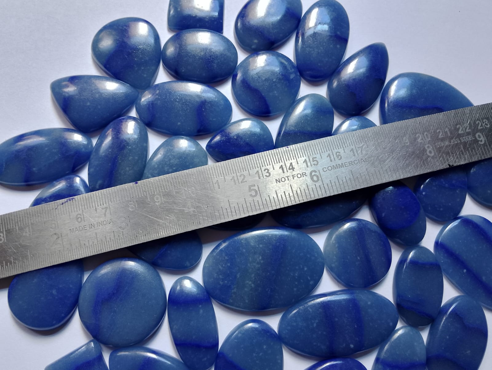 Natural Blue Quartz Cabochon (Natural)