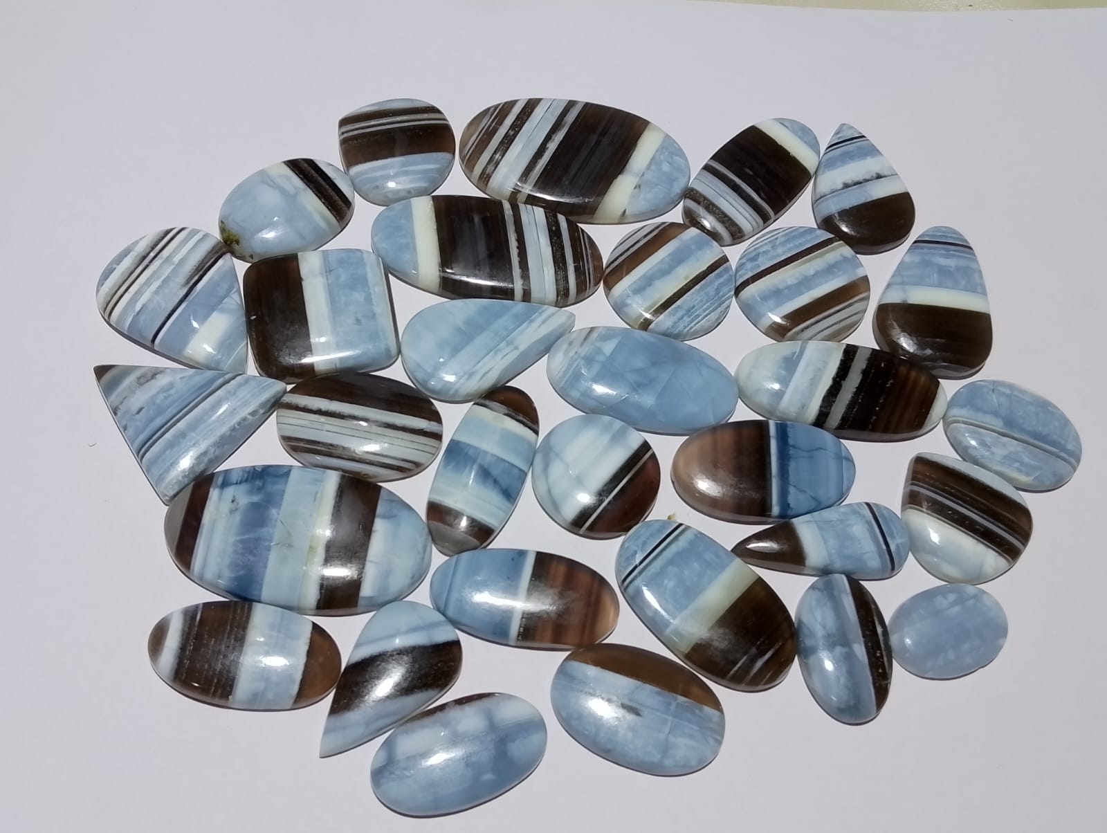 Natural Blue Opal Cabochon (Natural)
