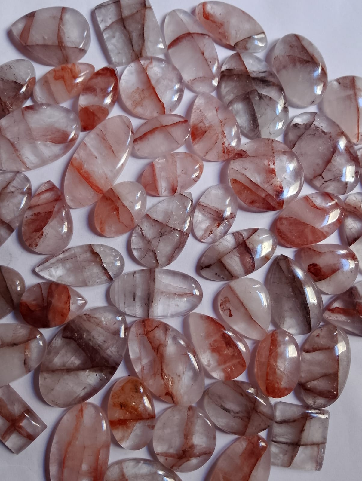 Natural Cherry Quartz Cabochon (Natural)