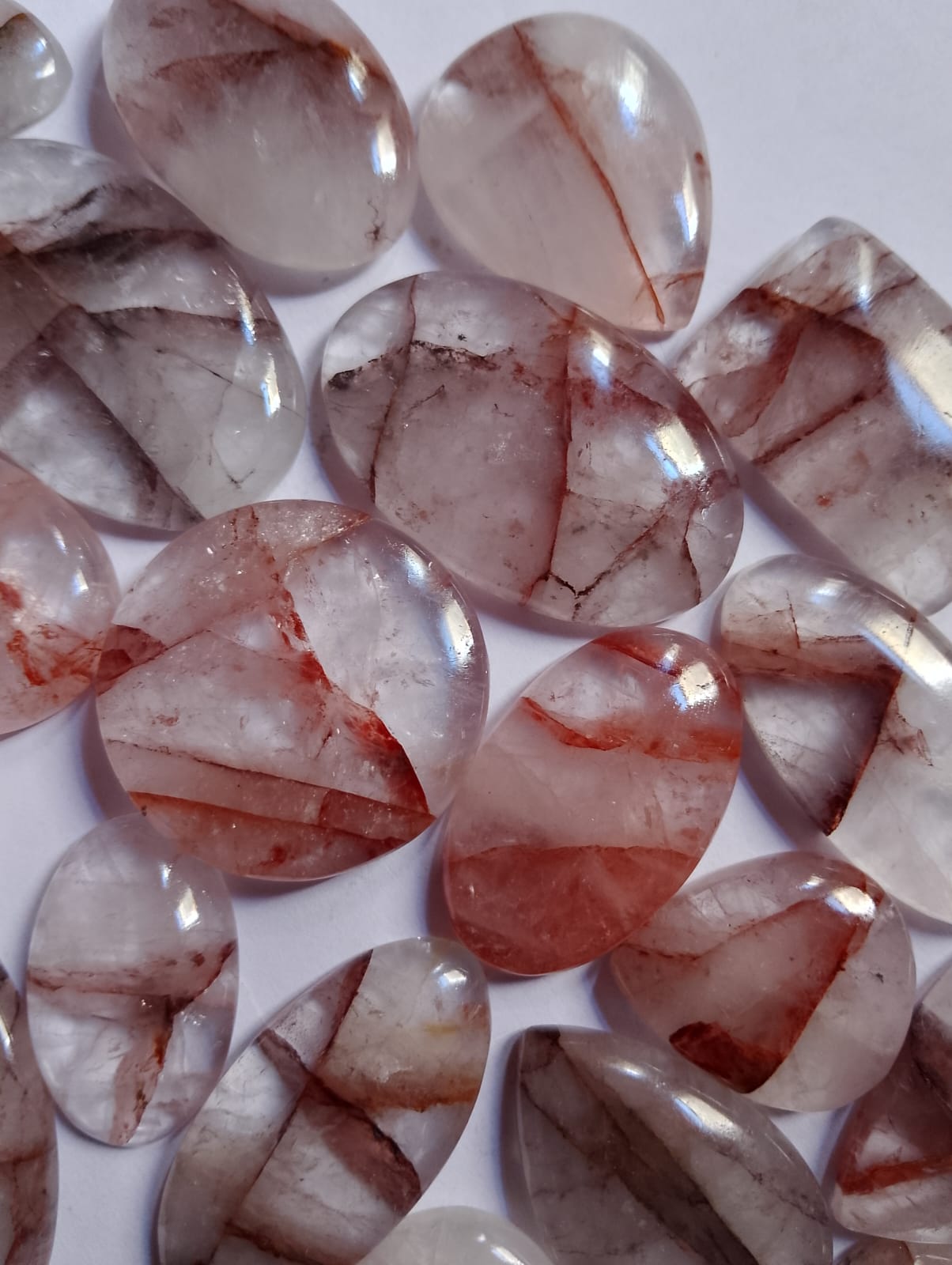 Natural Cherry Quartz Cabochon (Natural)
