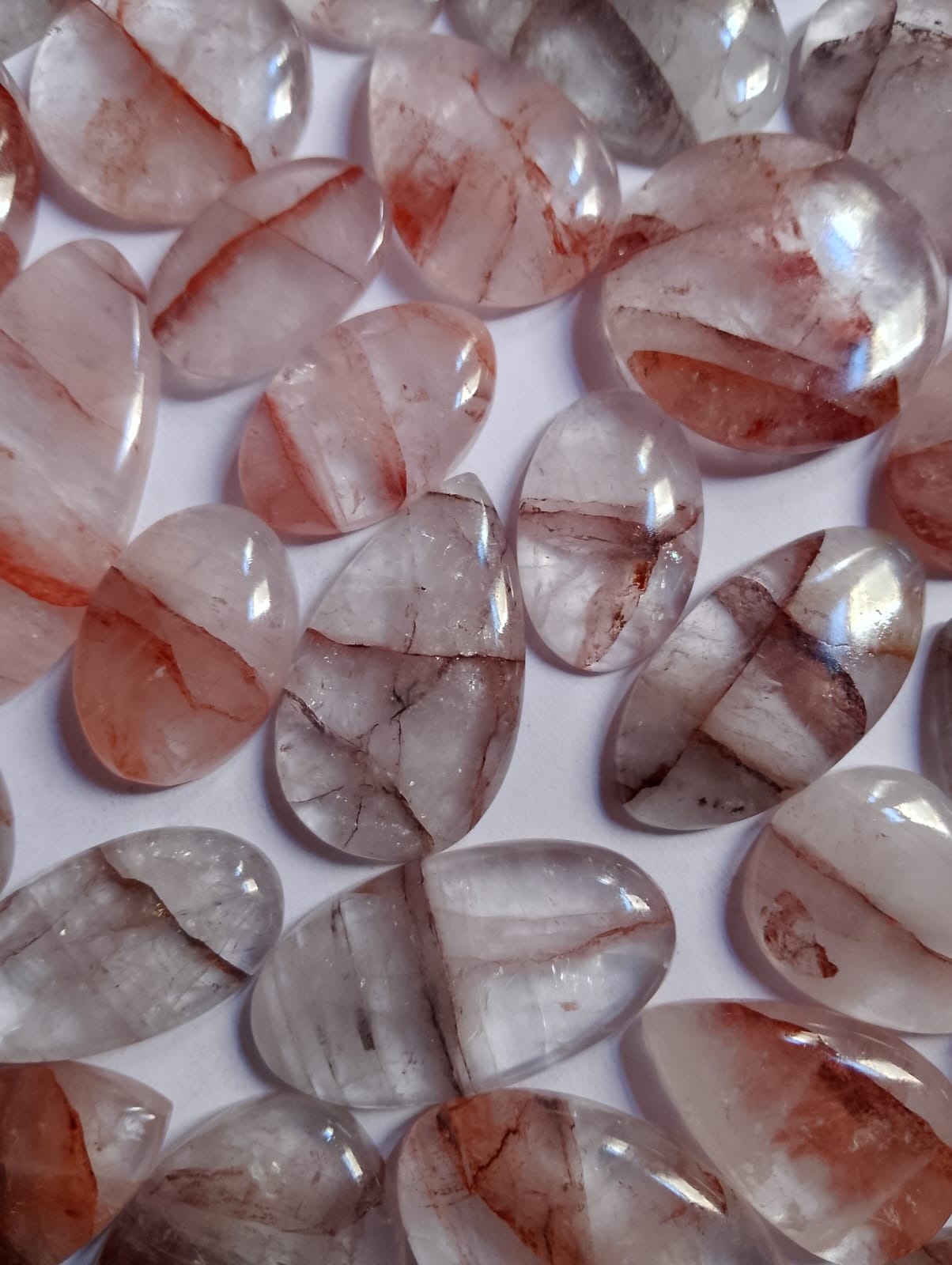 Natural Cherry Quartz Cabochon (Natural)