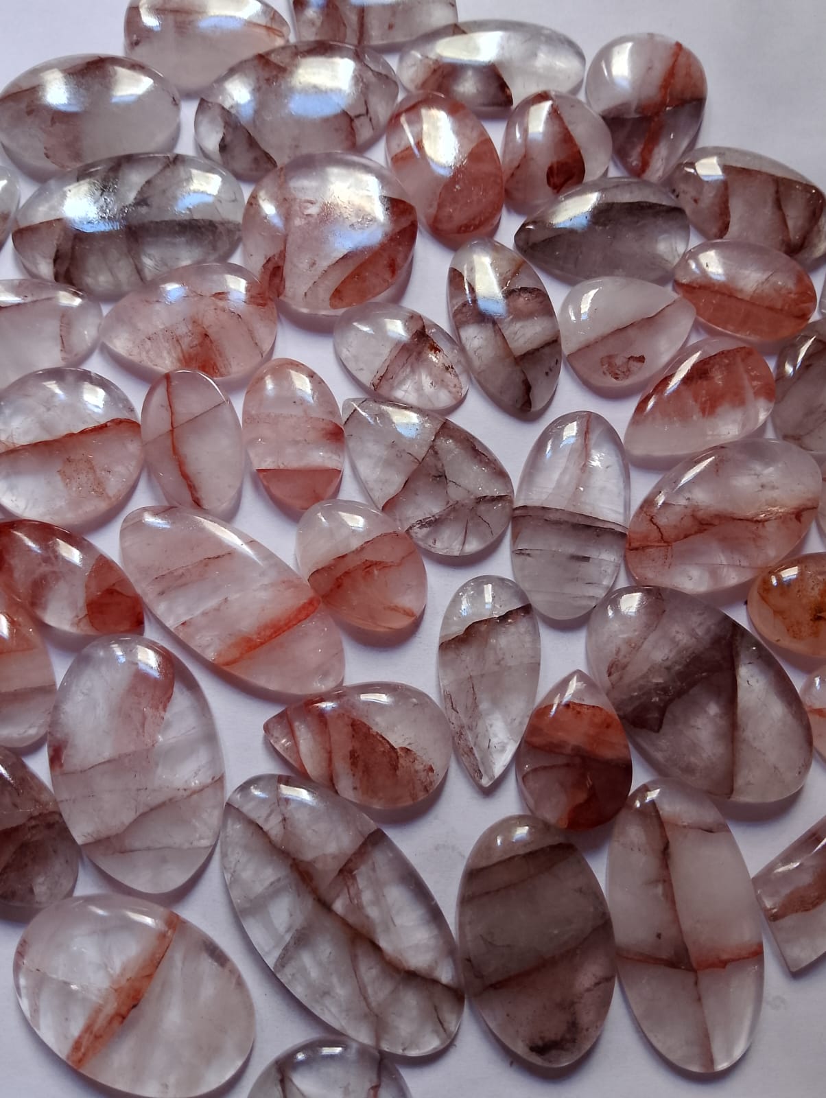 Natural Cherry Quartz Cabochon (Natural)