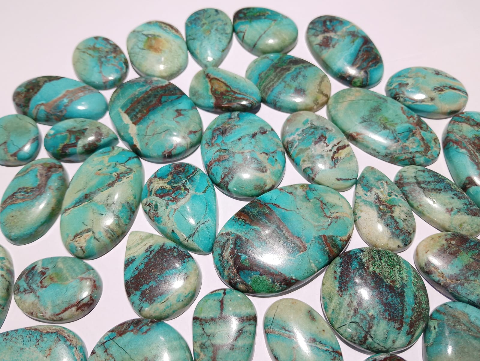New Shattuckite Chrysocolla Cabochon Wholesale Lot Cabochon For Jewelry Making (Natural)