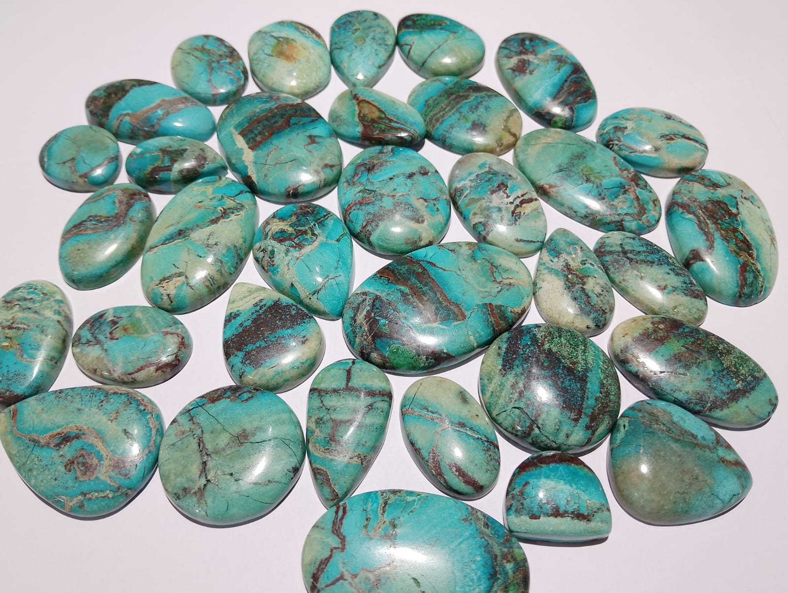 New Shattuckite Chrysocolla Cabochon Wholesale Lot Cabochon For Jewelry Making (Natural)