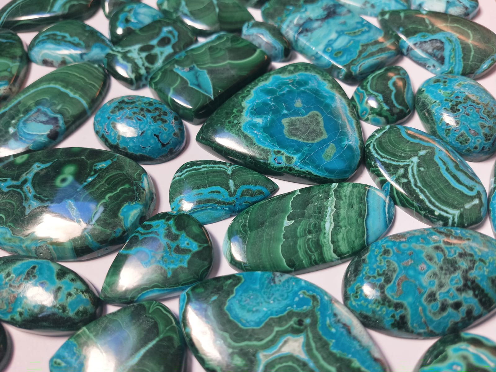 Chrysocolla-Malachite Natural Gemstone (Cabochon)