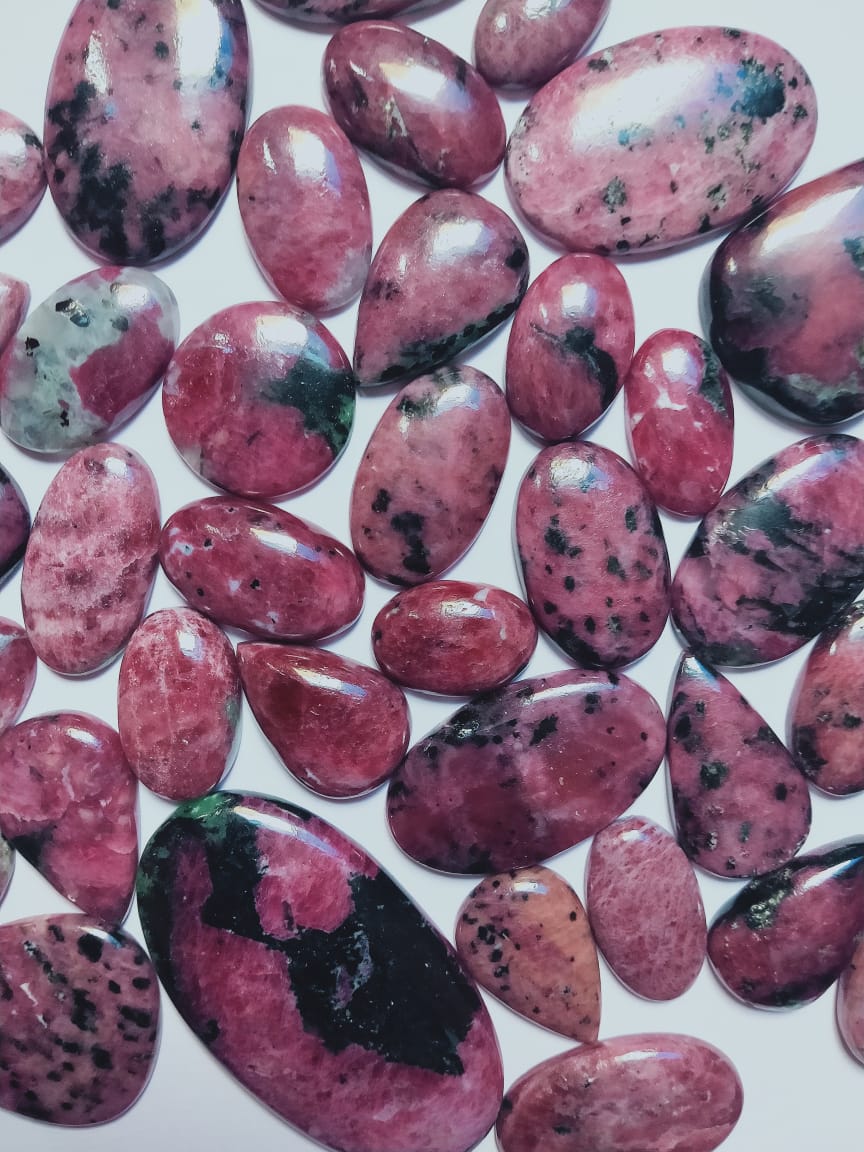 Natural Ruby Zoisite Gemstone (Cabochon )