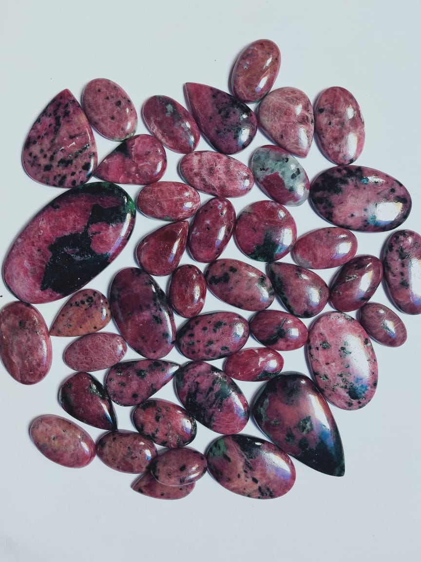 Natural Ruby Zoisite Gemstone (Cabochon )