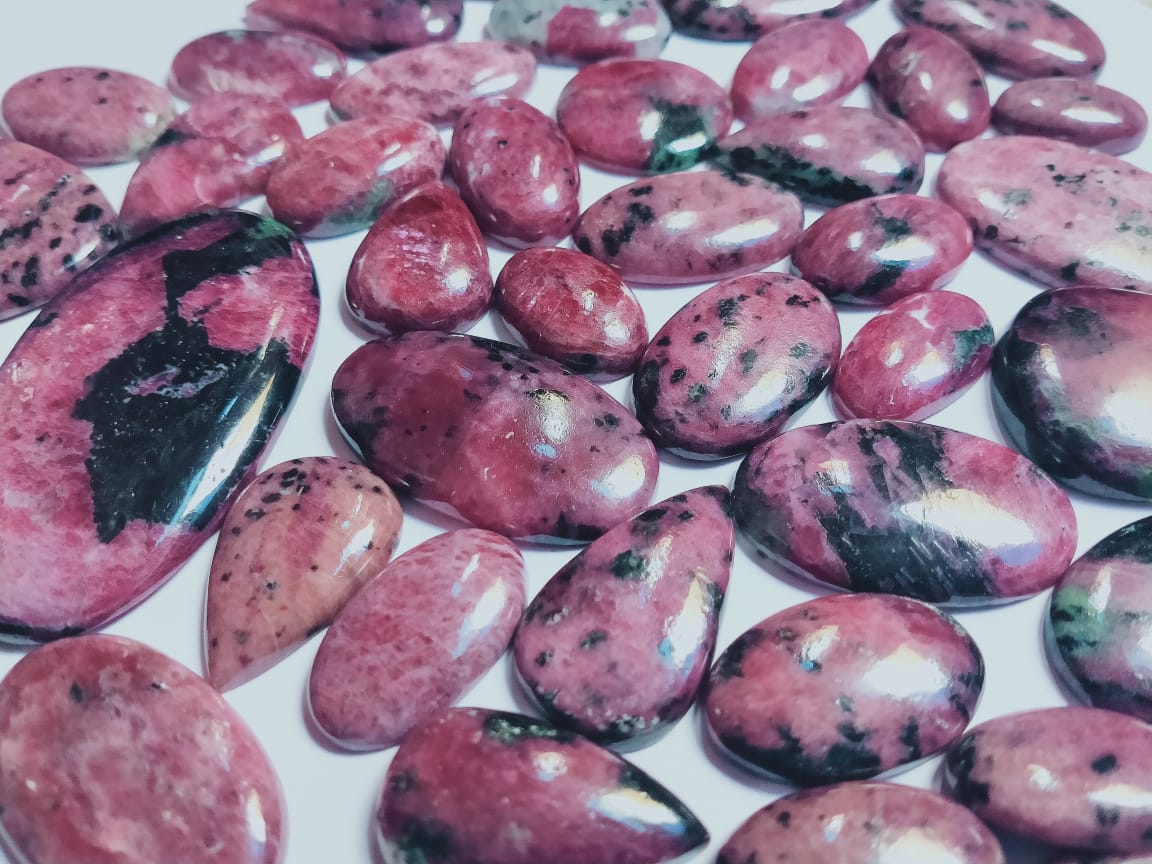 Natural Ruby Zoisite Gemstone (Cabochon )