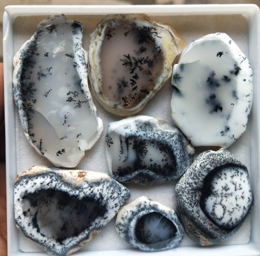 Natural Dendrite Opal Cabochon Gemstone