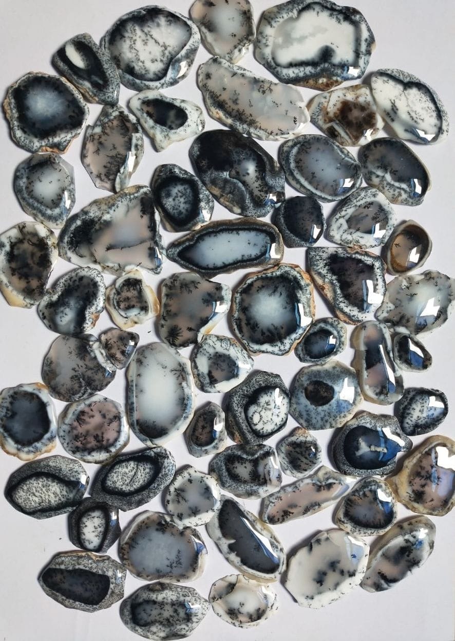 Natural Dendrite Opal Cabochon Gemstone