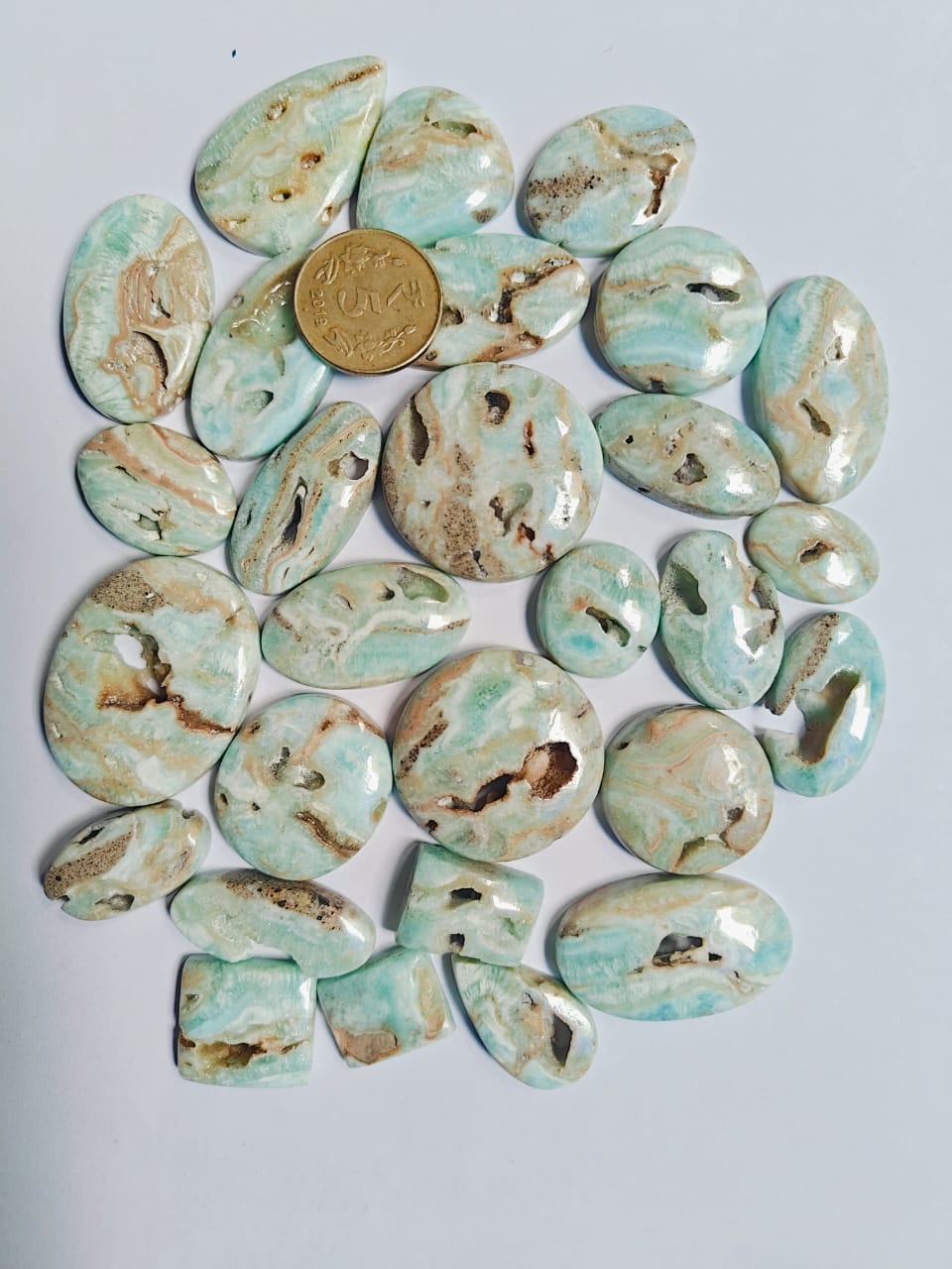 Natural Blue Aragonite Druzzy (Cabochon )