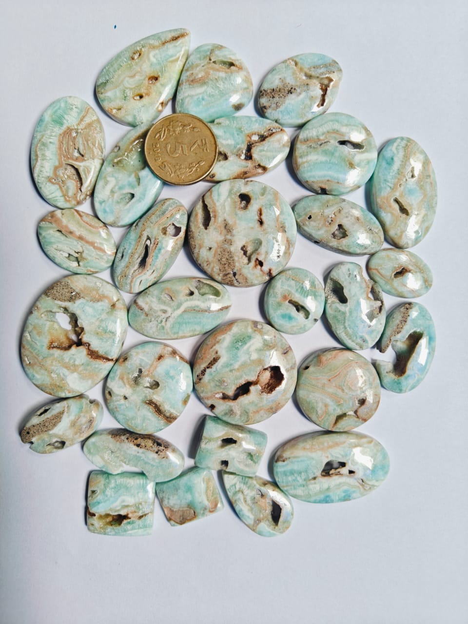 Natural Blue Aragonite Druzzy (Cabochon )
