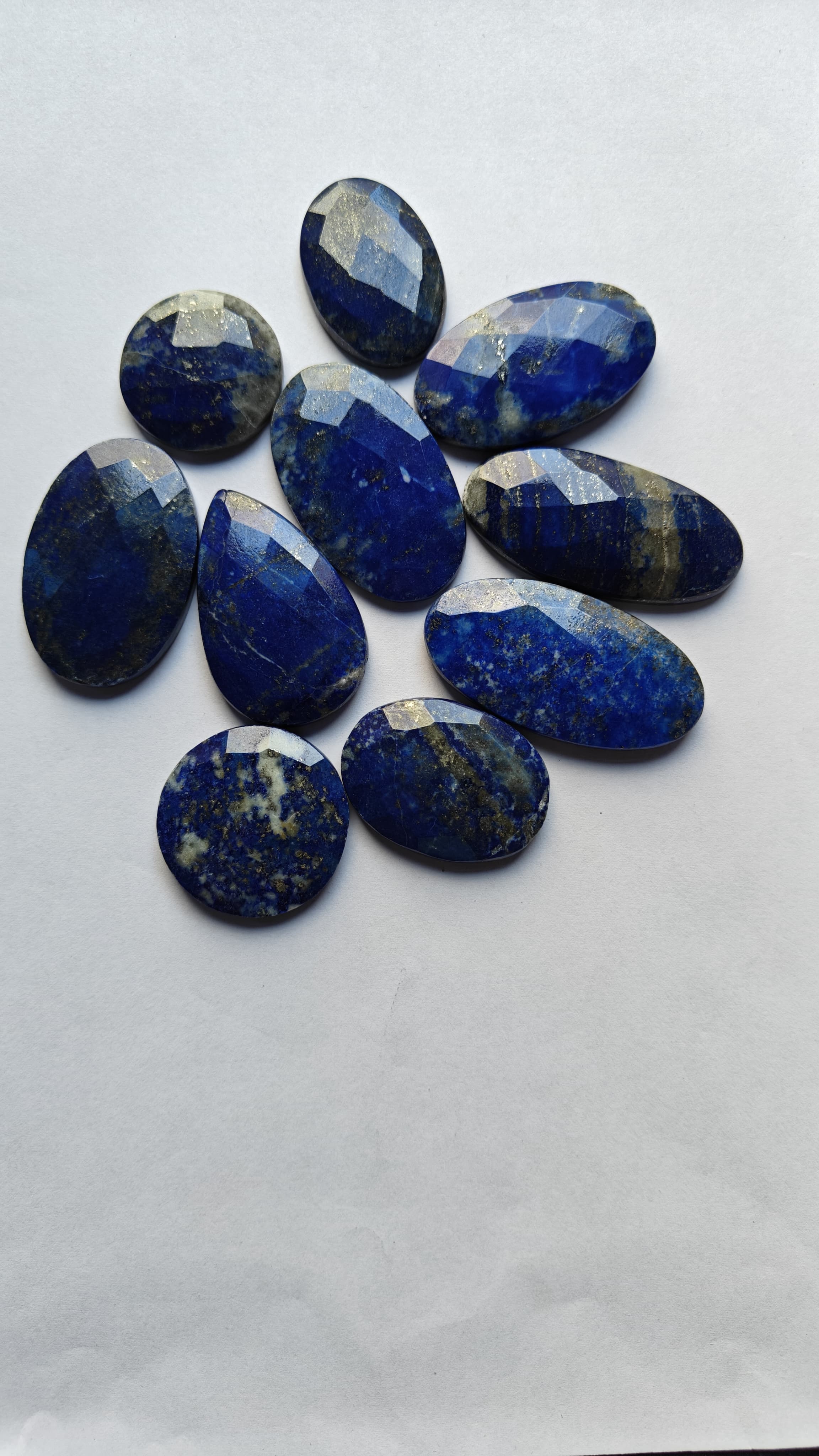 Natural Lapis Lazuli Faceted  Mix Shape Gemstone (Cabochon )