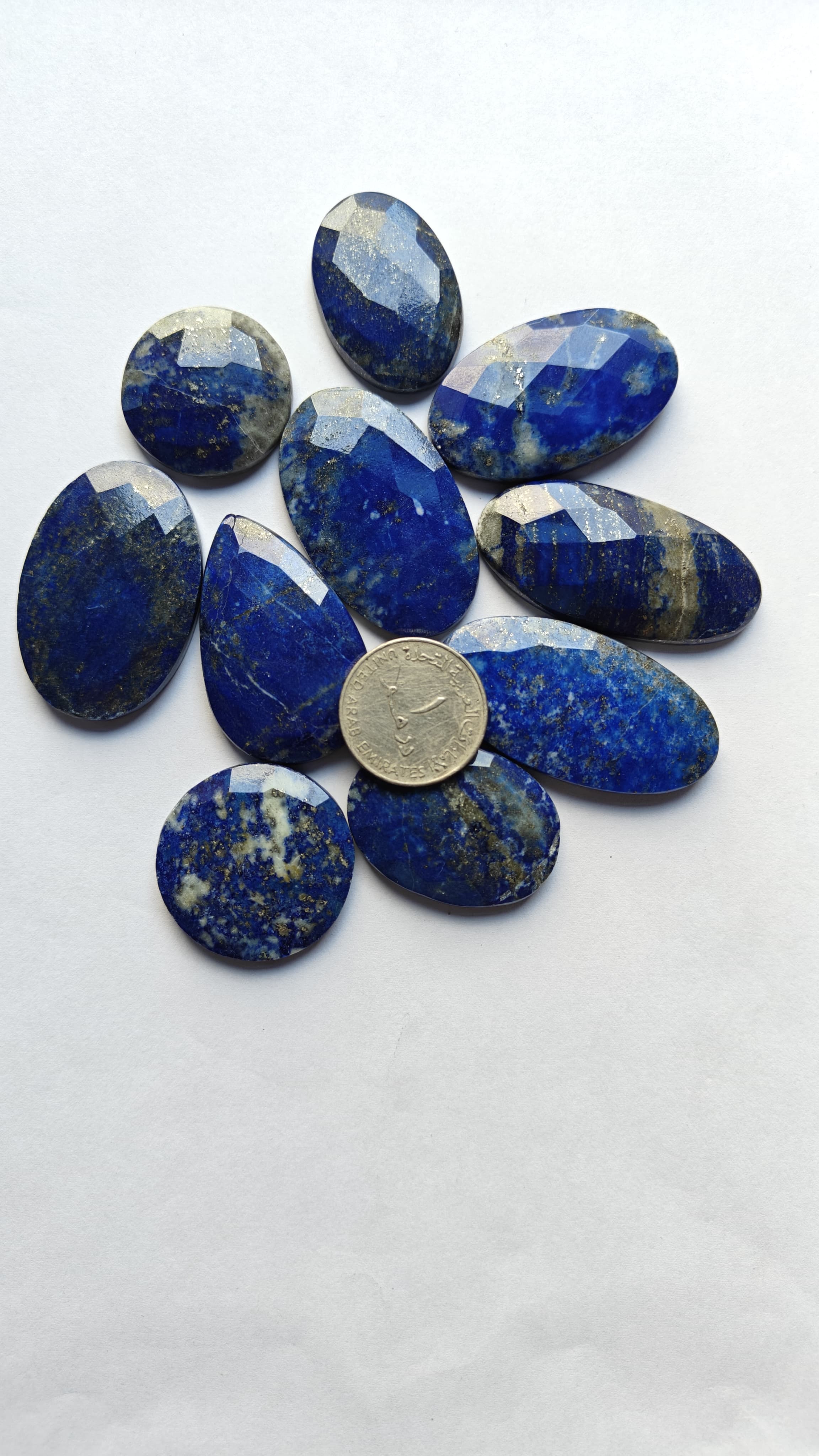Natural Lapis Lazuli Faceted  Mix Shape Gemstone (Cabochon )