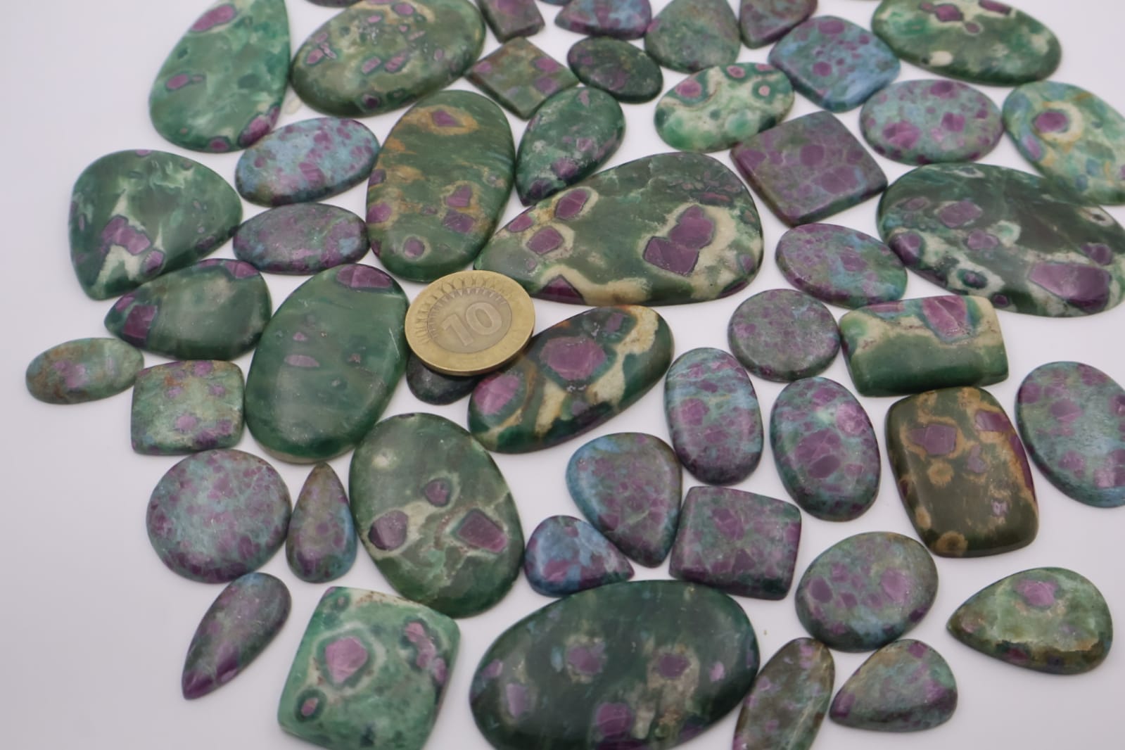 Natural Ruby Fuchsite  Mix Shape Gemstone (Cabochon )