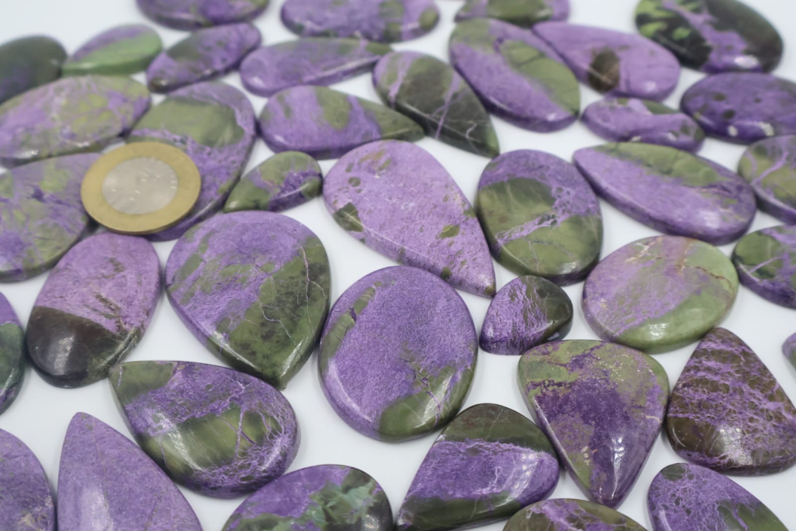 Natural Stichtite Mix Shape Gemstone (Cabochon )