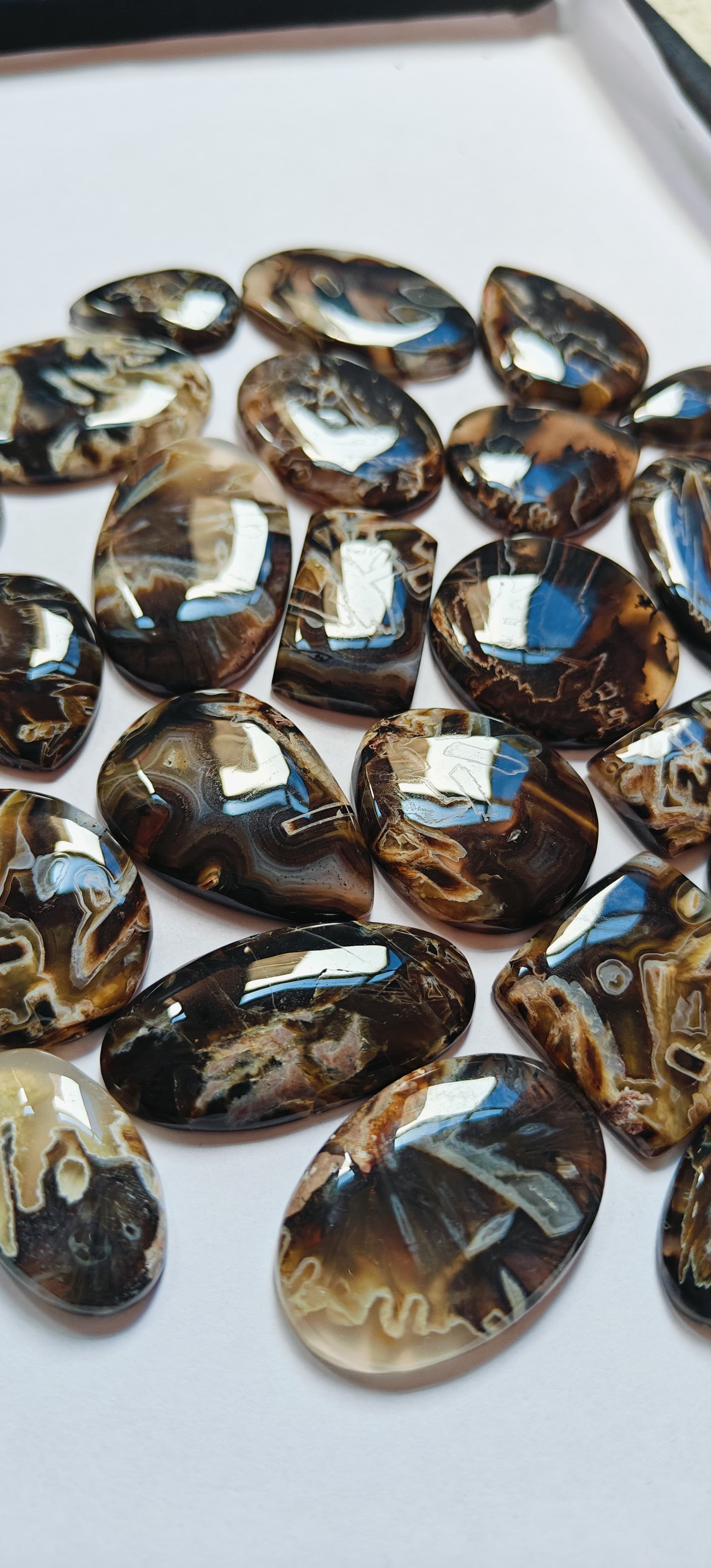 Natural Stick Agate  Mix Shape Gemstone (Cabochon )