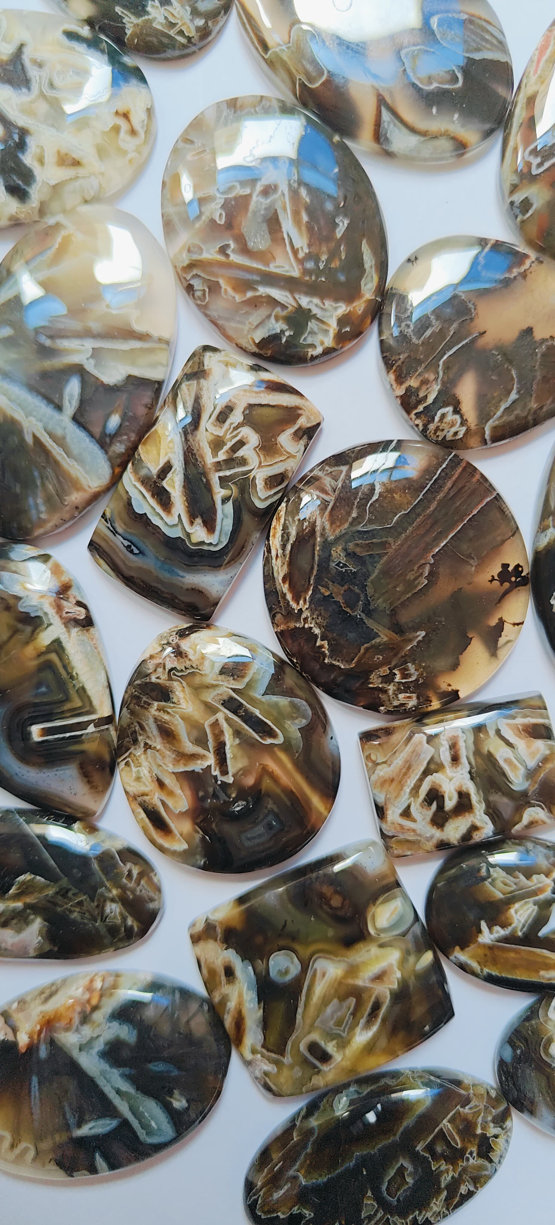 Natural Stick Agate  Mix Shape Gemstone (Cabochon )