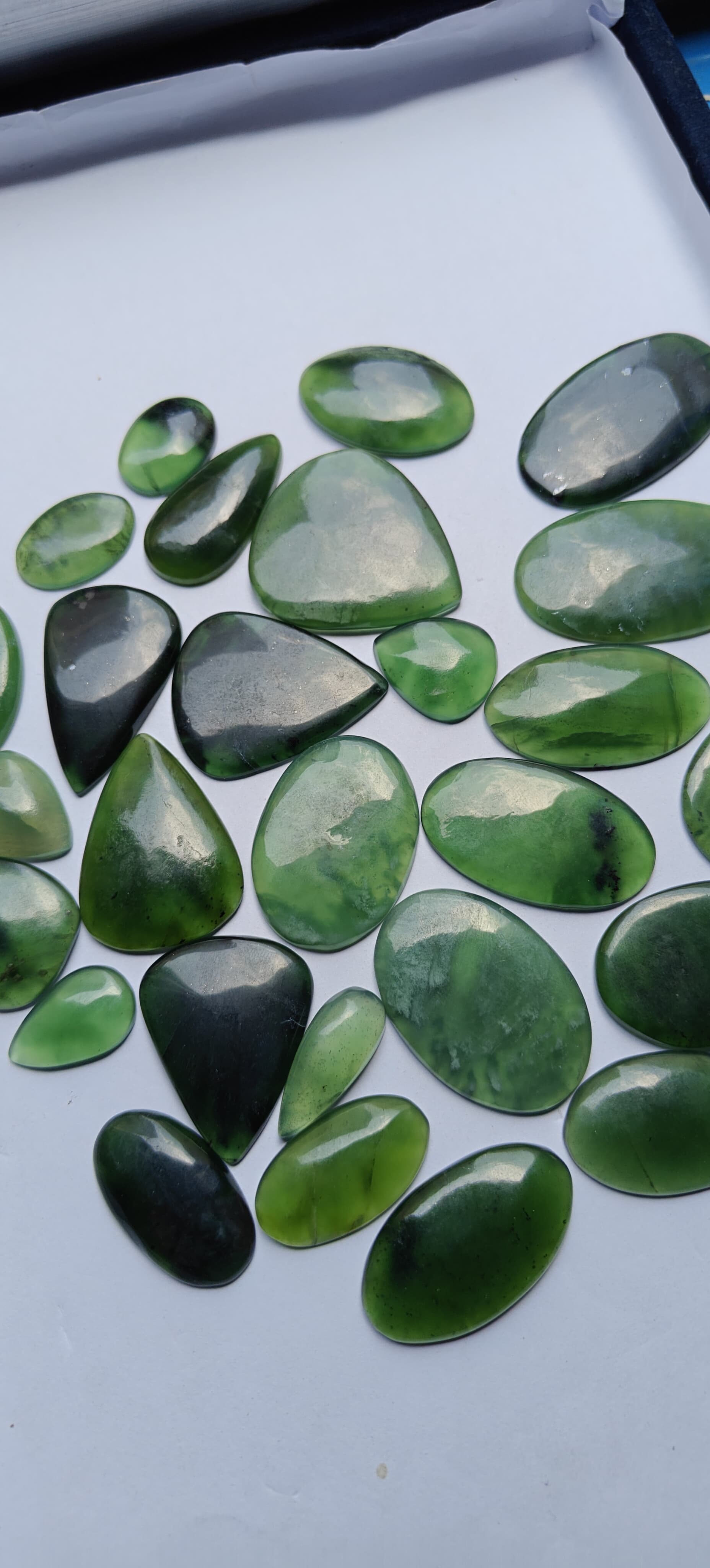 Natural Serpentine Mix Shape Gemstone (Cabochon )