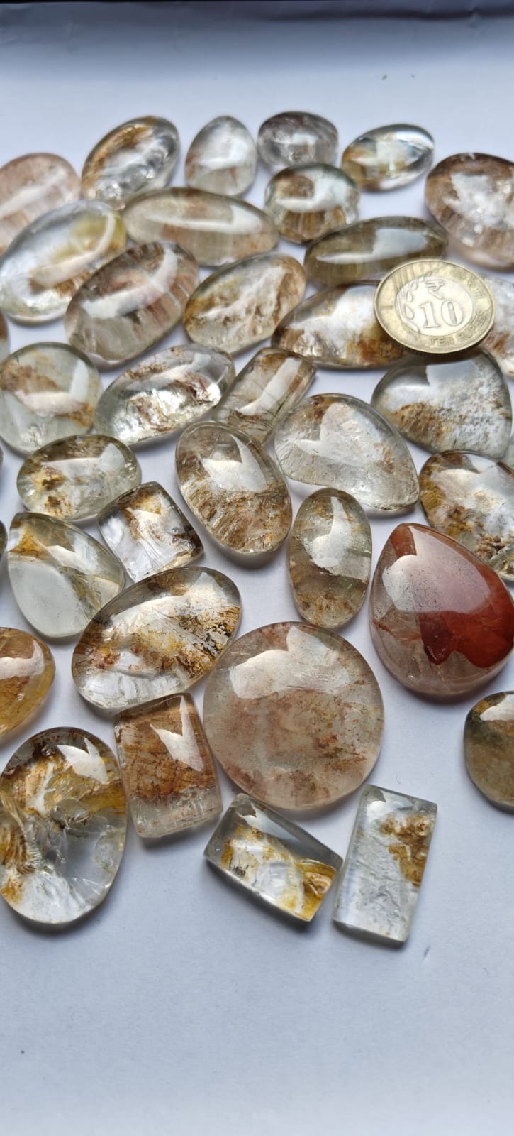 Natural Garden Quartz Mix Shape Gemstone (Cabochon )