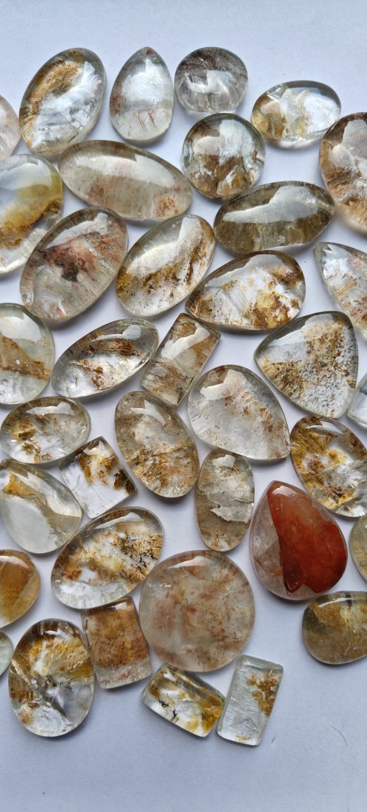 Natural Garden Quartz  Mix Shape Gemstone (Cabochon )