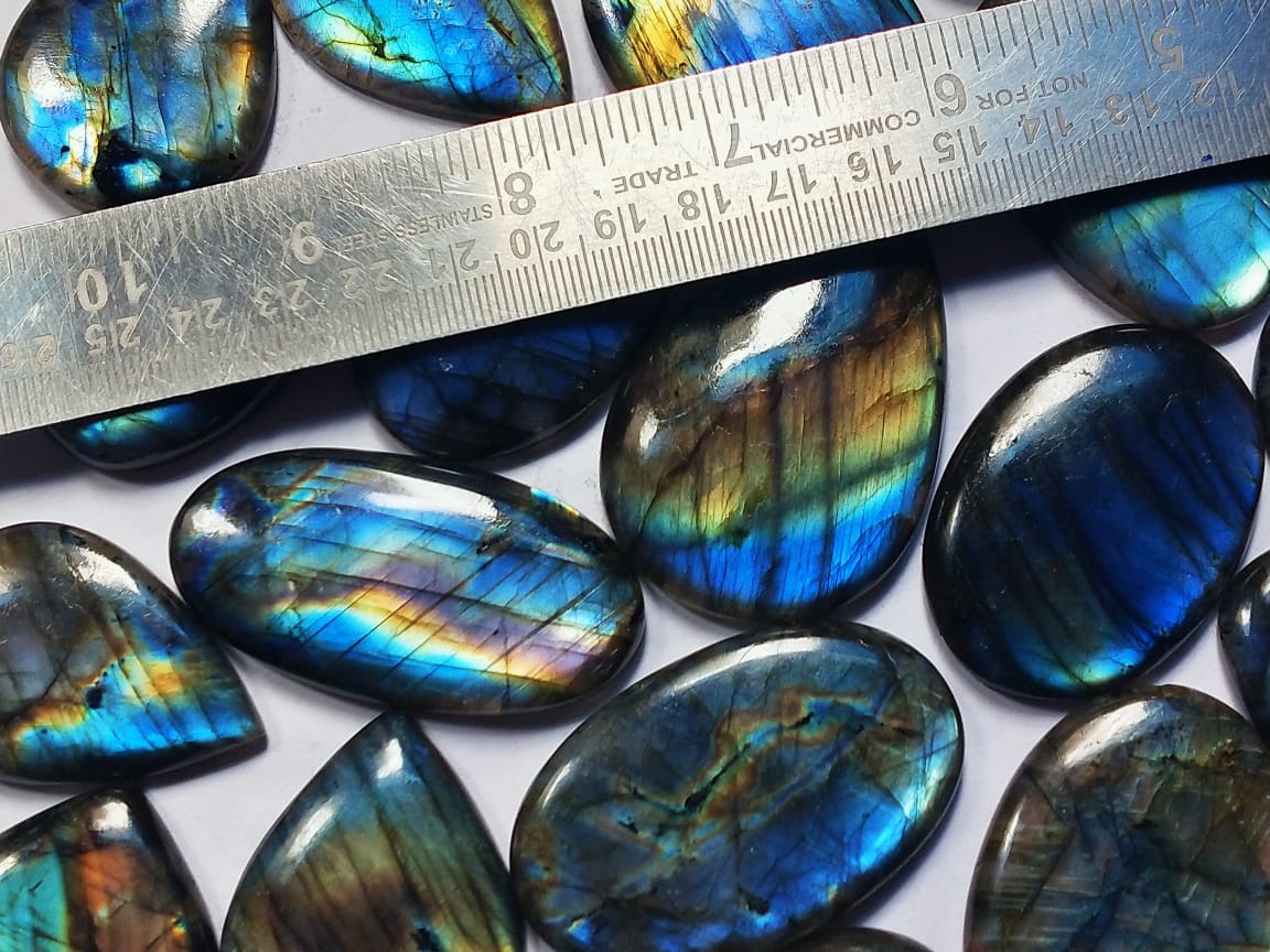 Natural Mulit Labradorite Mix Shape Gemstone (Cabochon )