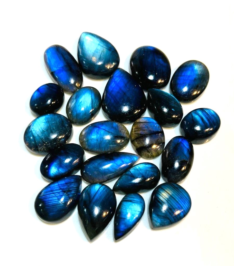 Natural Blue  Labradorite  Shape Gemstone (Cabochon )